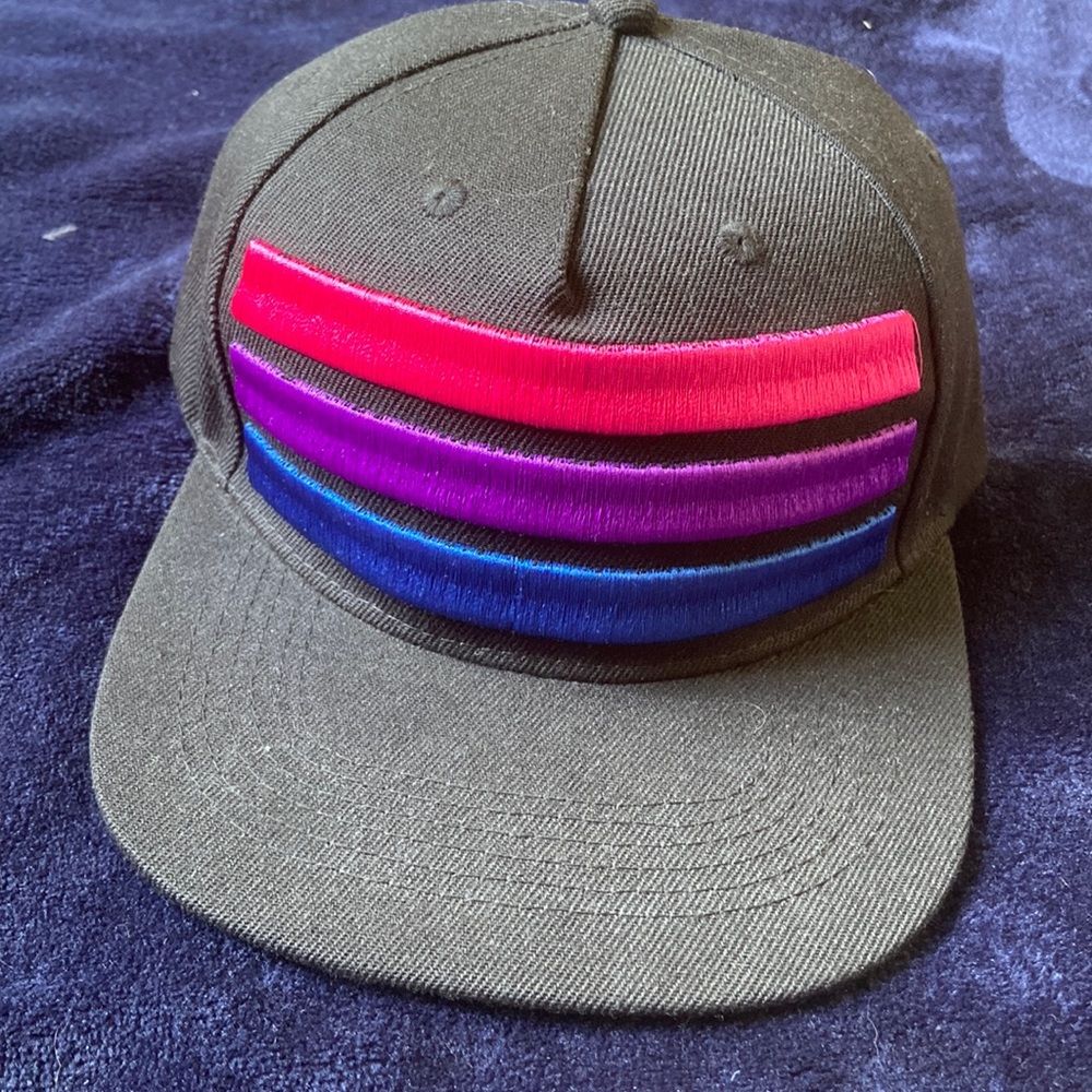 Bi pride snapback hat